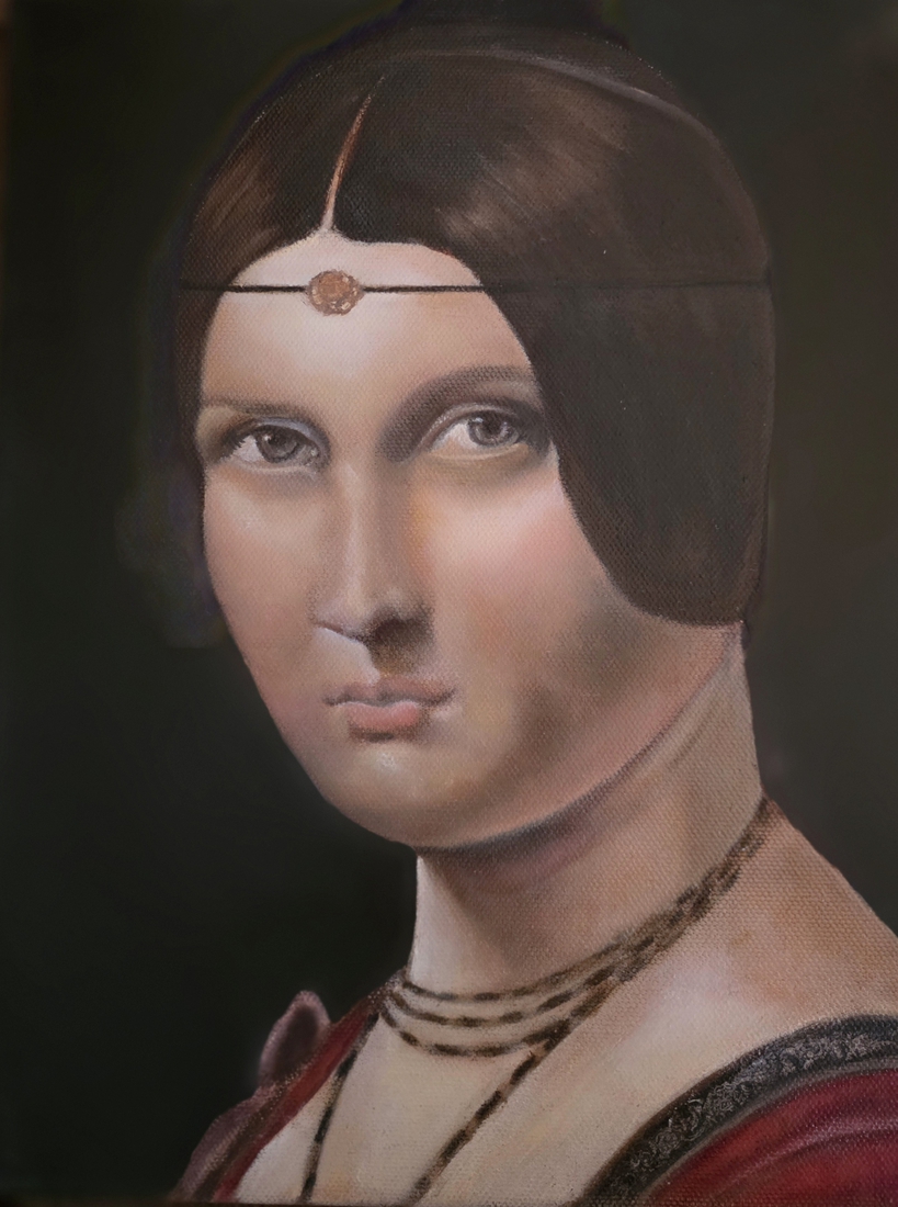 Portret van een dame ( kopie Da Vinci)