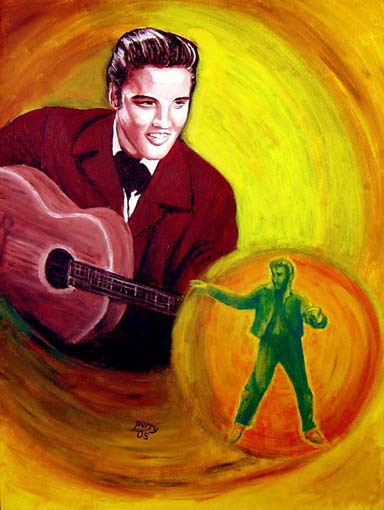 Elvis, living in a glass bulb