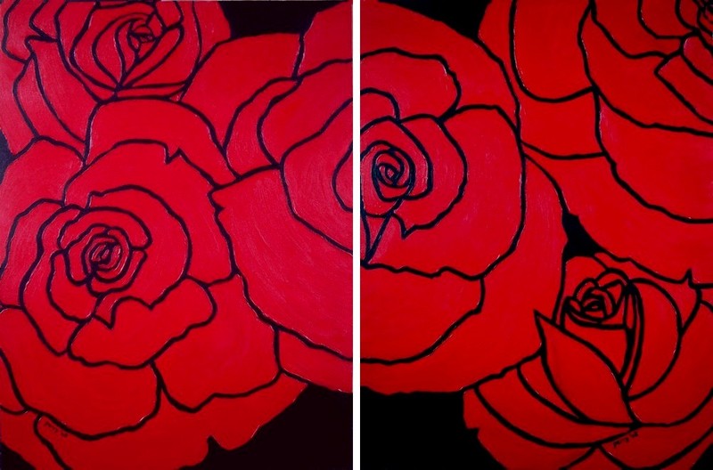 tweeluik gewoon rood