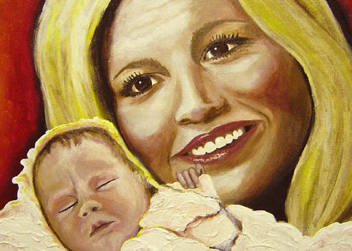 detailfoto Maxima en Amalia