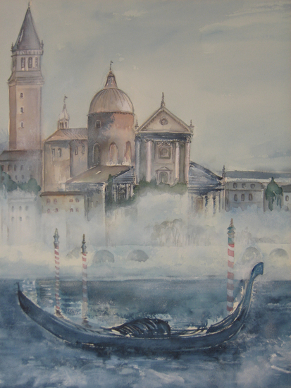 Venetië in de mist