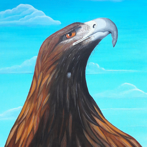 Vogels op een middelgroot canvas maat 40x50 cm