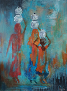 Impressie van mensfiguren