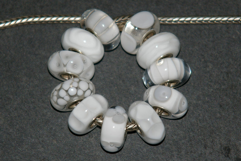 Set Glasbedels Wit 11