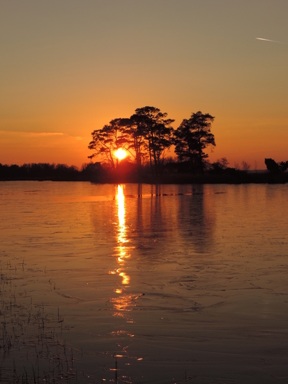 een prachtige zonsondergang
