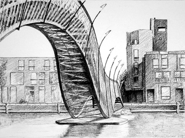 Voetgangersbrug Amsterdam Oost II