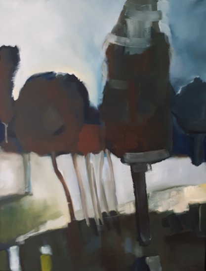 Licht in het donkere bos