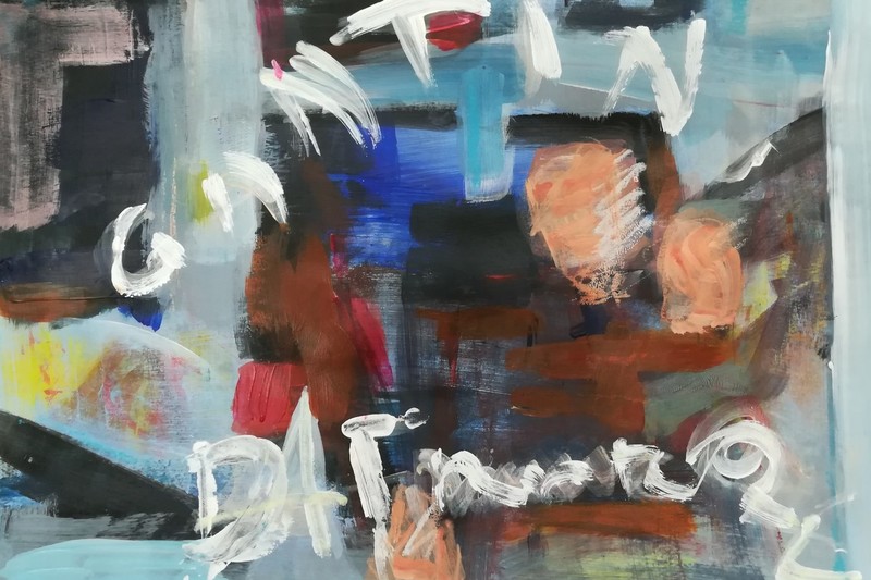 Double image shop window.