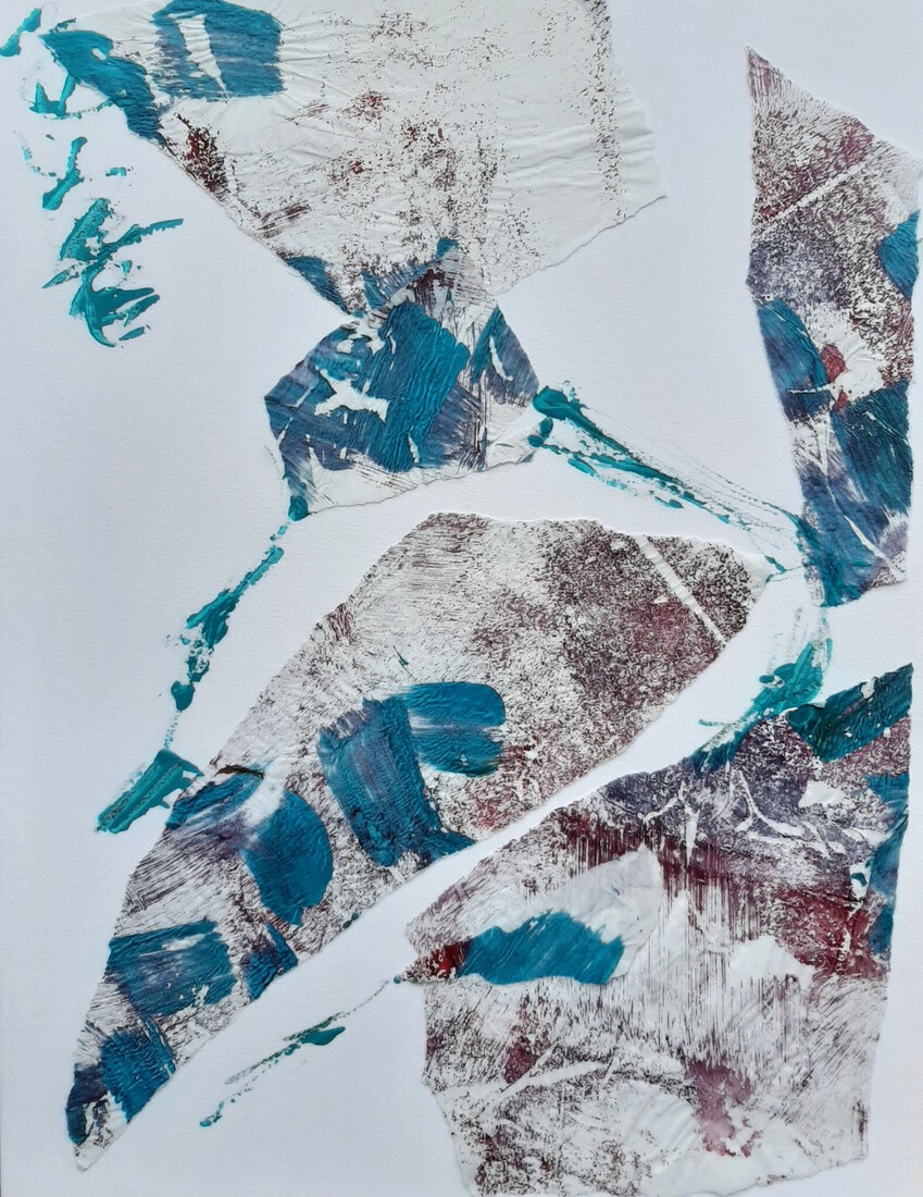 Abstract collagetechniek