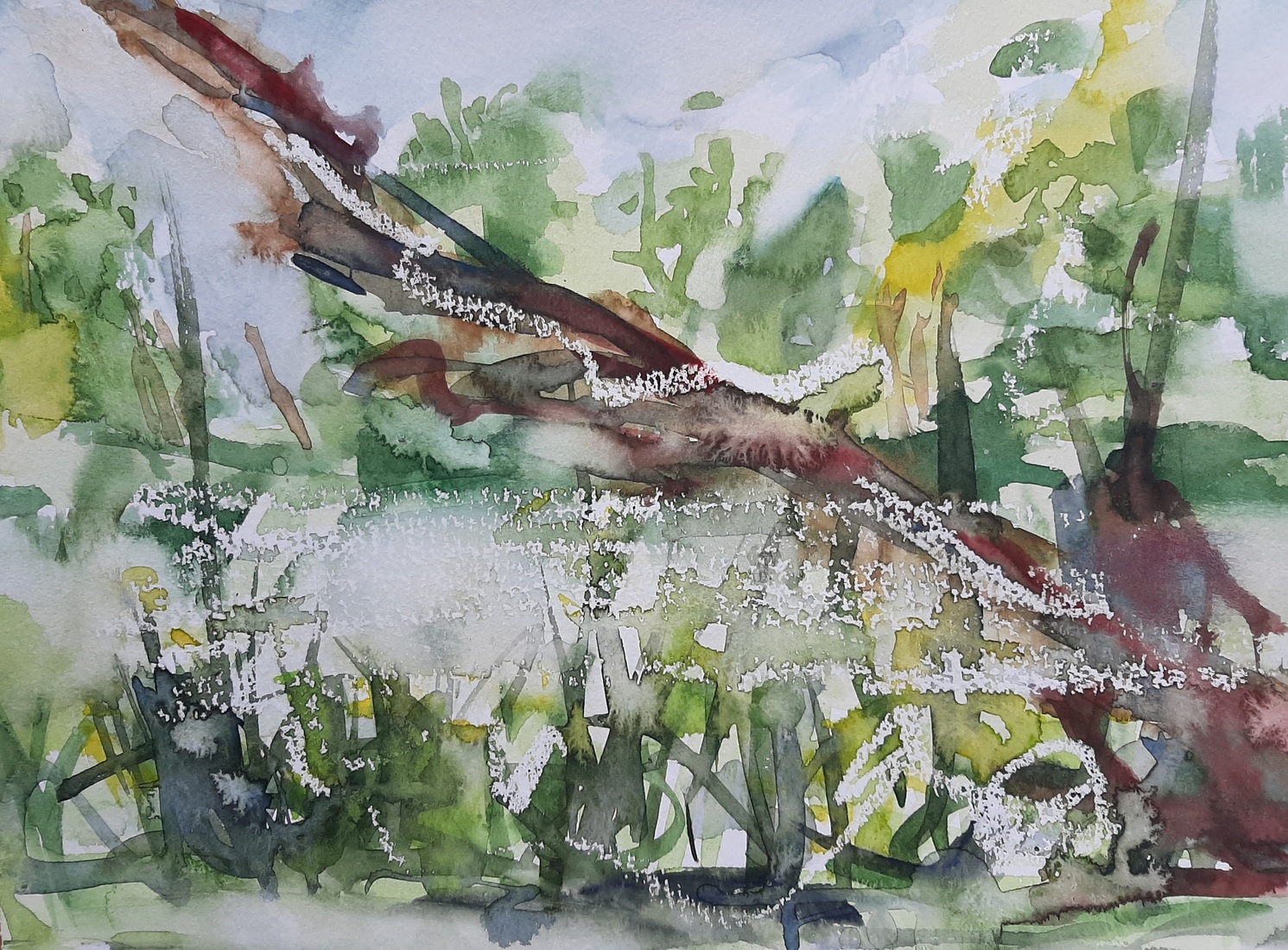 Plein air sketching Retie Prinsenpark