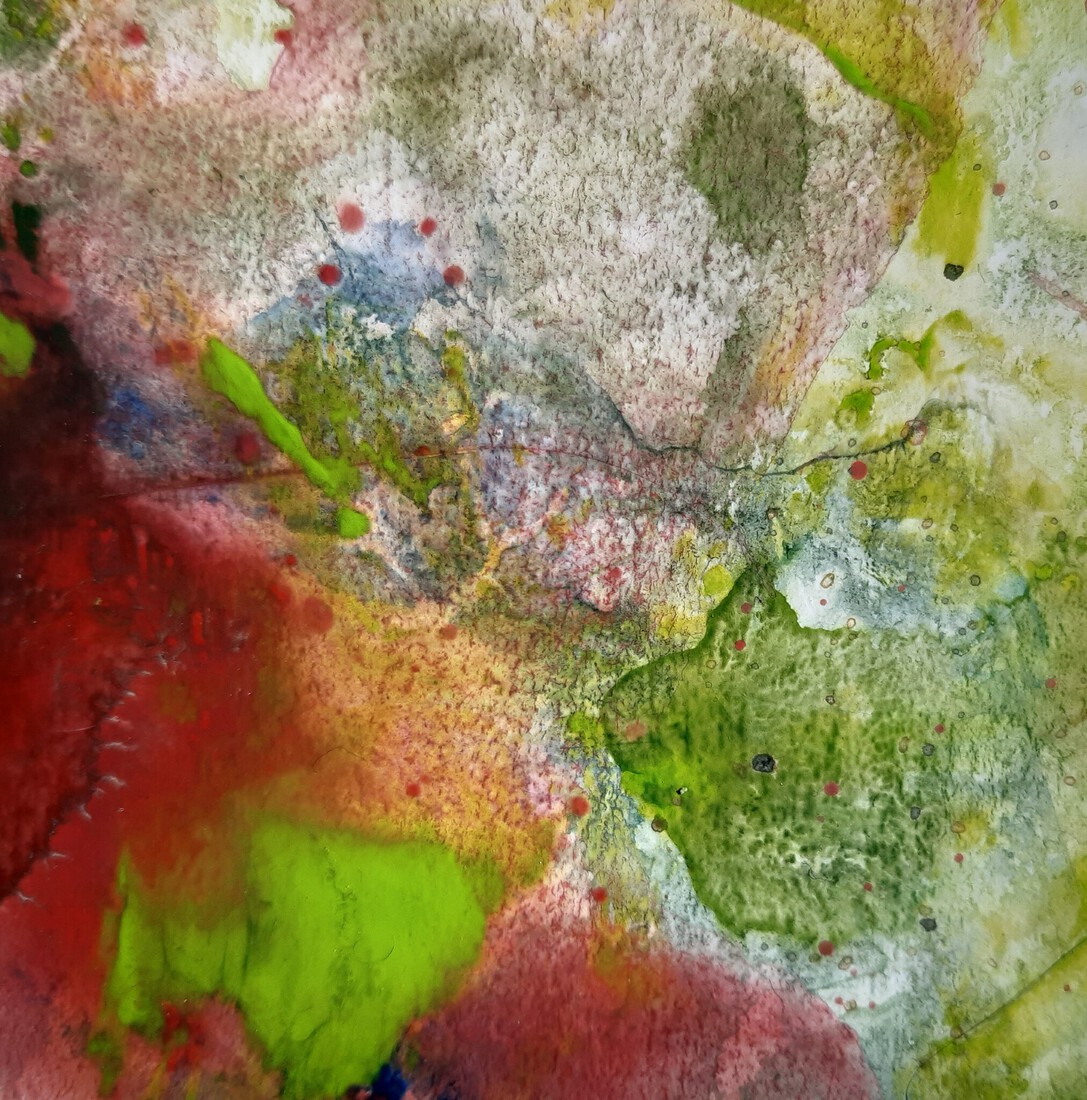 Spats in groen en rood (3)