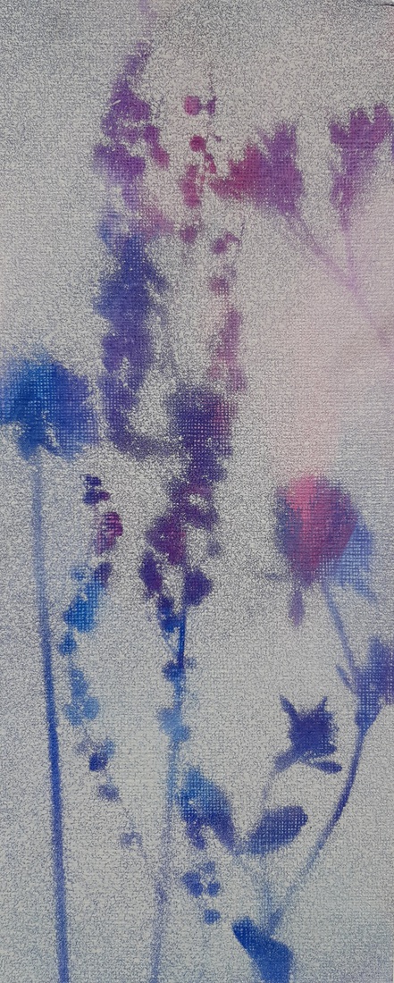 Misty flowers in blauw (1)