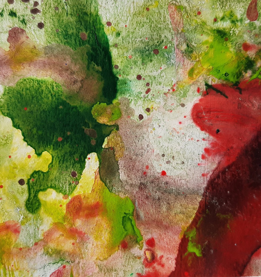 Spats in groen en rood (2)