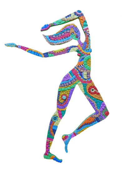mosaic figurine