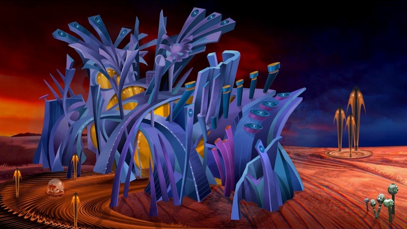 Futuristische gebouwen