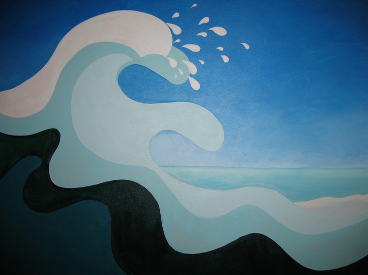 de zee, de golf, de druppel