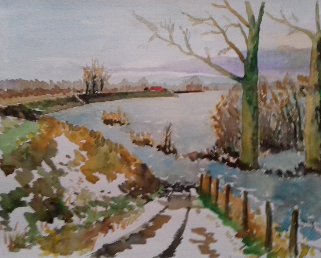 Waal bij Zuilichem, winter 2003