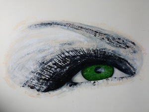 oog, muurschildering