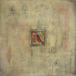 Linda Scheepers werkt hoofdzakelijk op hout, gekenmerkt door de dikte van de tegel en de robuuste afwerking krijgen haar panelen een driedimensionale werking. 'Het spanningsveld opzoeken tussen ongebruikelijke materialen vind ik een grote uitdaging.'