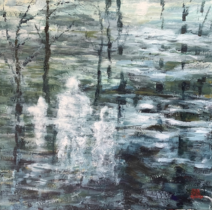 Werkstukken in meerdere technieken met een inspiratie in spiritualiteit, sjamanisme ed. 