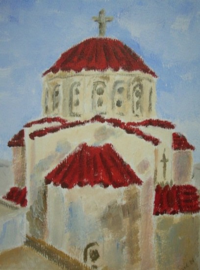 Orthodoxe kerk op Tinos (Cycladen Griekenland)