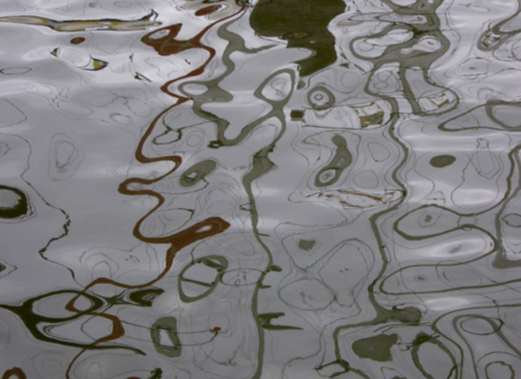 spiegeling op water