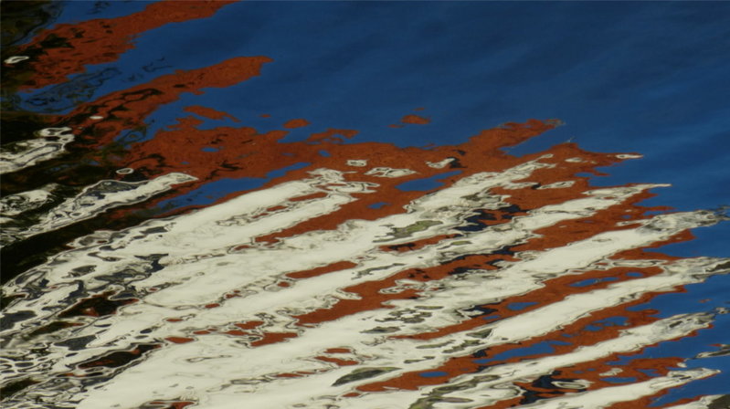 kleurspiegeling op water