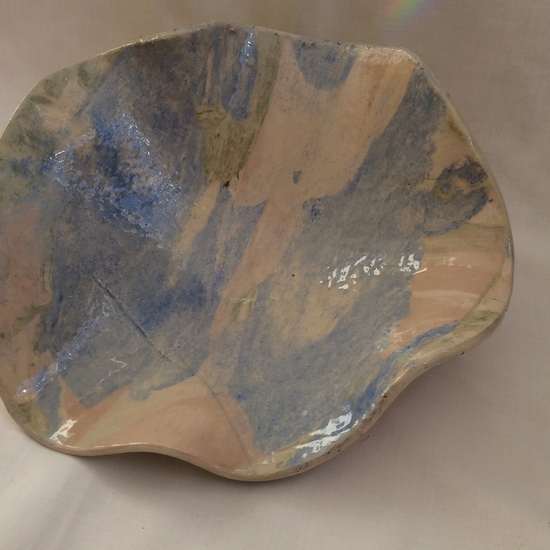 Vrij in blauw en wit