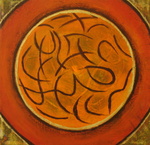 cirkels met kleurige achtergrond