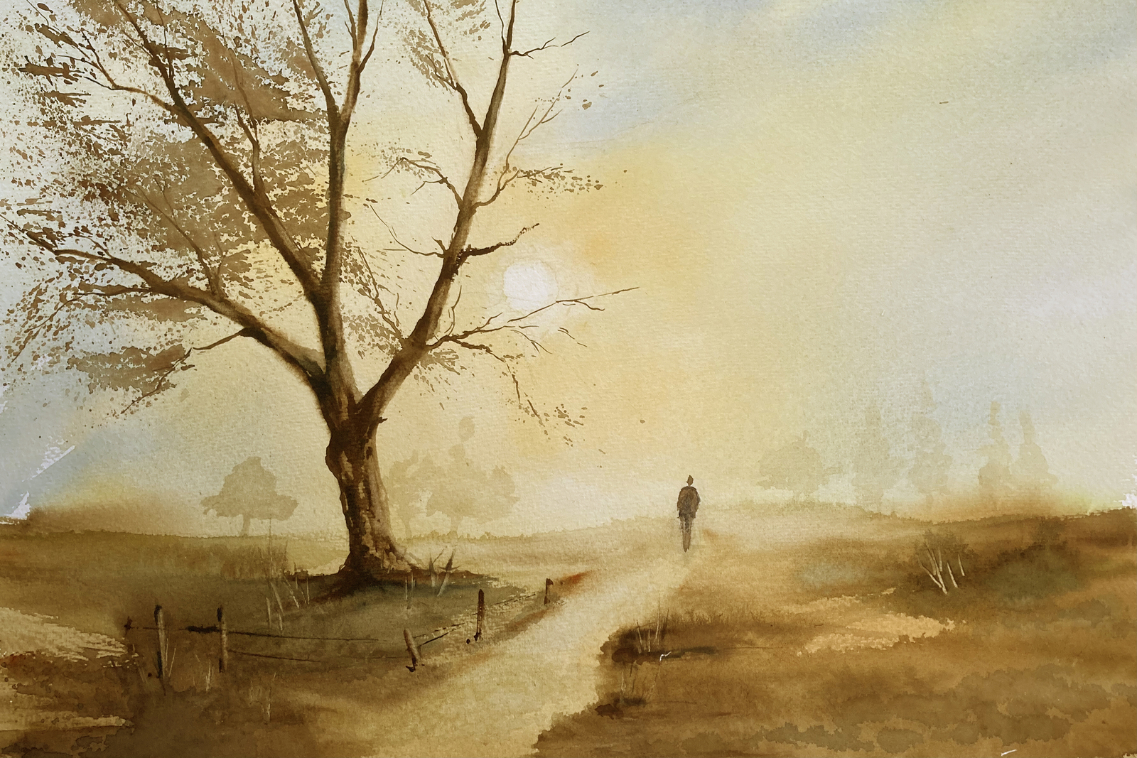 LANDSCAPE IN OCHRE (Tazio Bernmonti)