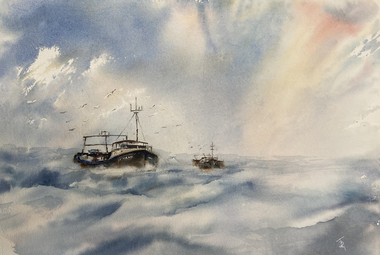 SEASCAPE IN BLUE (Tazio Bernmonti)