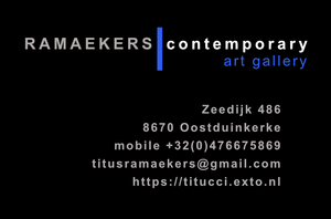 de namen van mijn vaste kunstenaars in  de RAMAEKERS contemporary-art- gallery -in 8670-Oostduinkerke -Europaplein 10