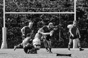 Heren rugbywedstrijd