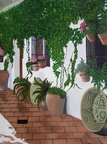 Binnenplaats in Spanje