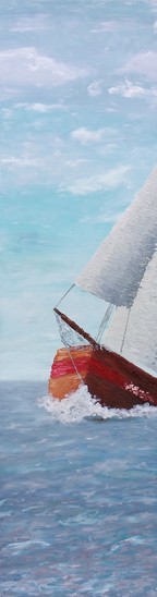 Zeilschip op de Waddenzee