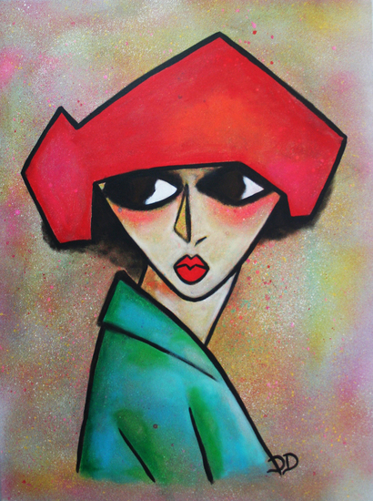 The Corn Poppy Abstract a la Kees van Dongen