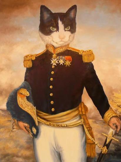 Poes in klederdracht