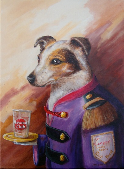 Jack Russell in kostuum