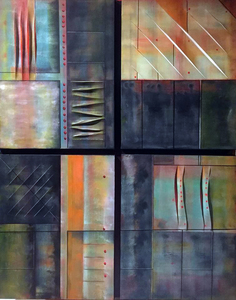 abstract werk in acryl