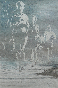 Werken in aquarel op aquarelpapier