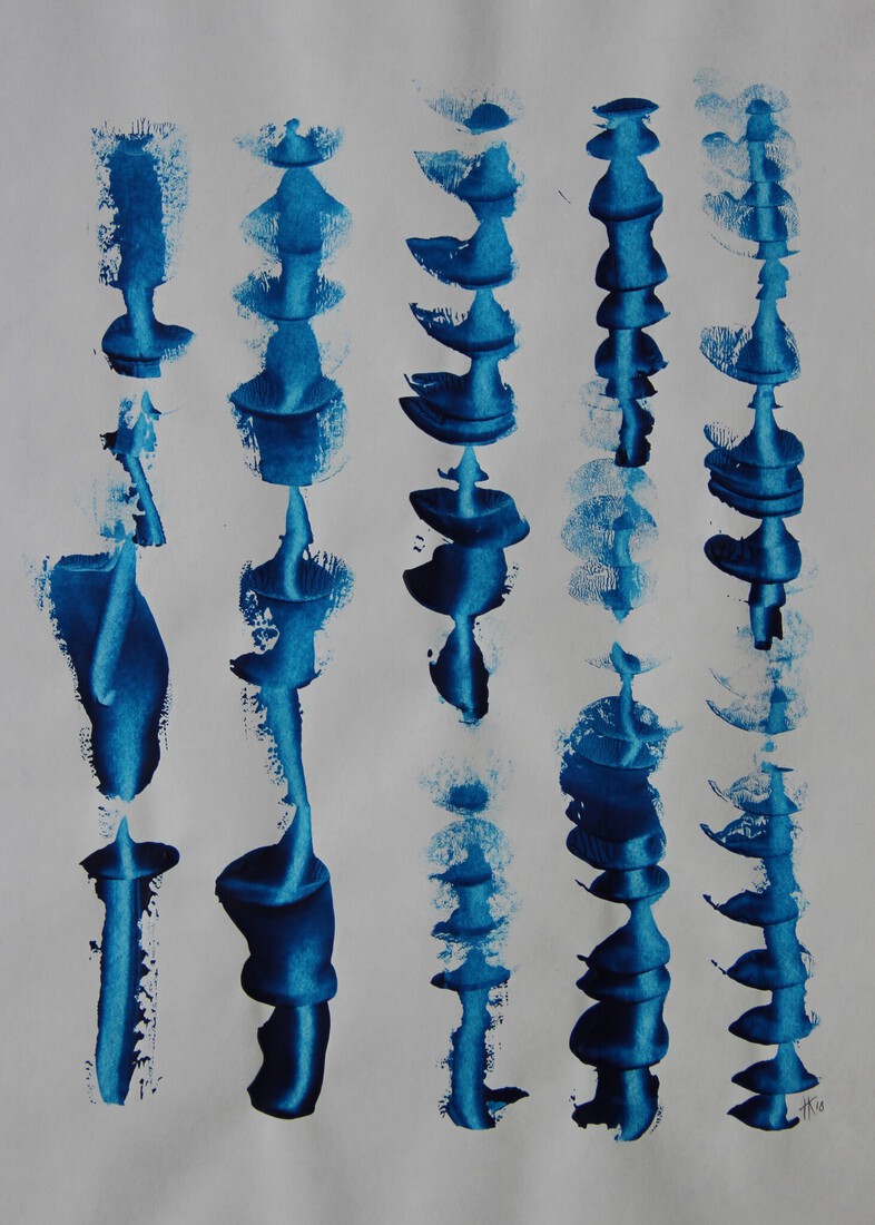 Underwater love blue