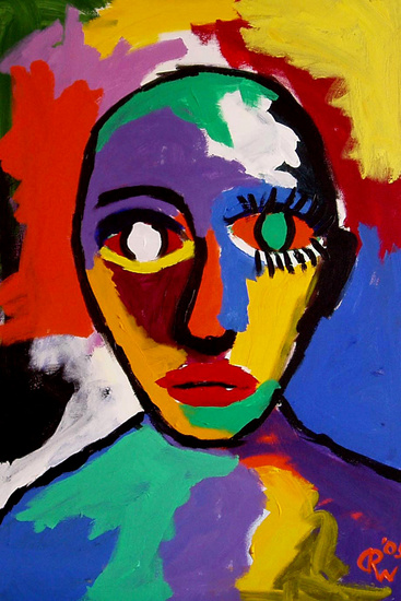 Ron de Waal, selfportrait with eyelashes