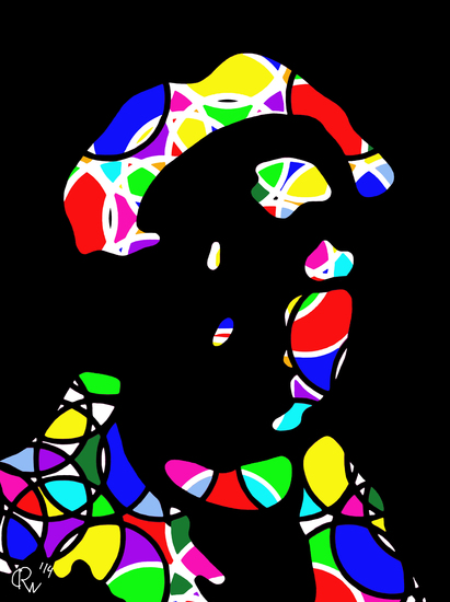 Selfportrait with collord circles