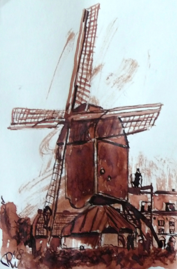 Weert, old center Binnenmolen