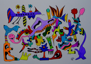 Art made with markers