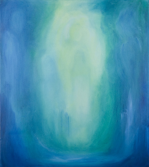 Wereld in blauw en smaragd