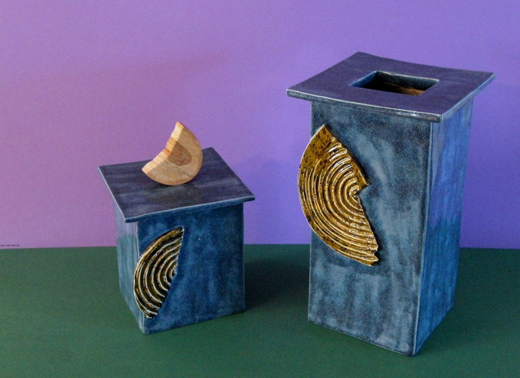 Stereometrische design Vaas & Doosje