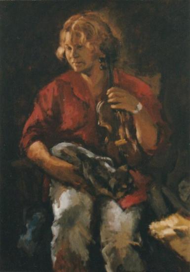 Vrouw met viool
