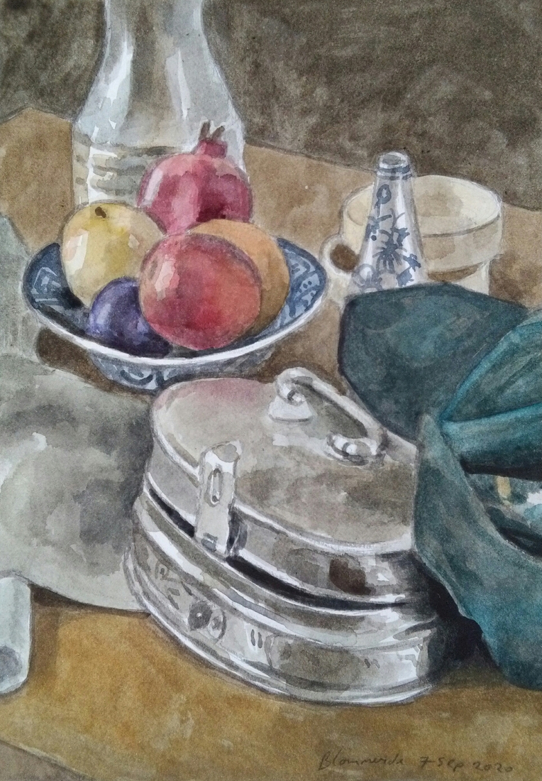 Stilleven met doosje