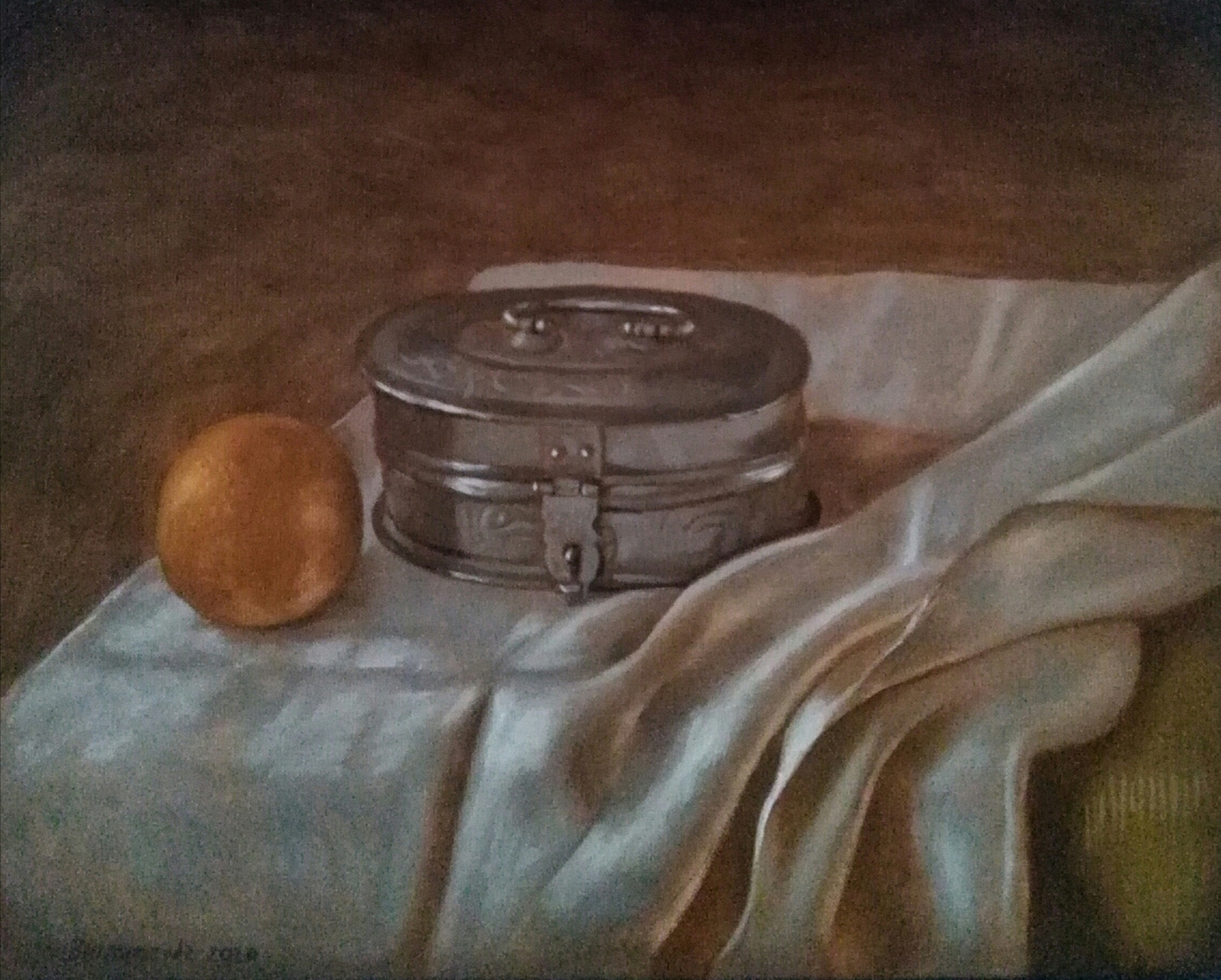 Doosje en sinaasappel